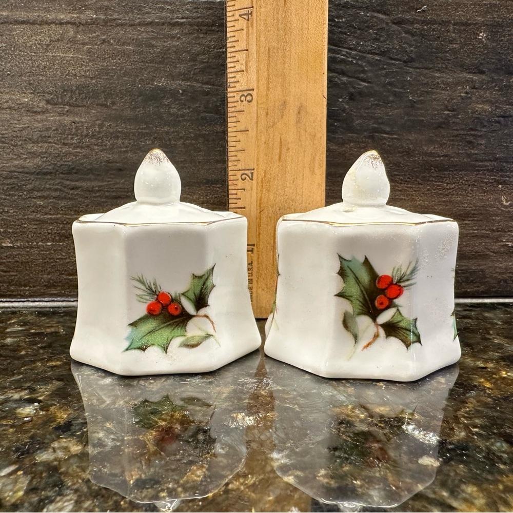 Vintage Bone China Salt & Pepper‎